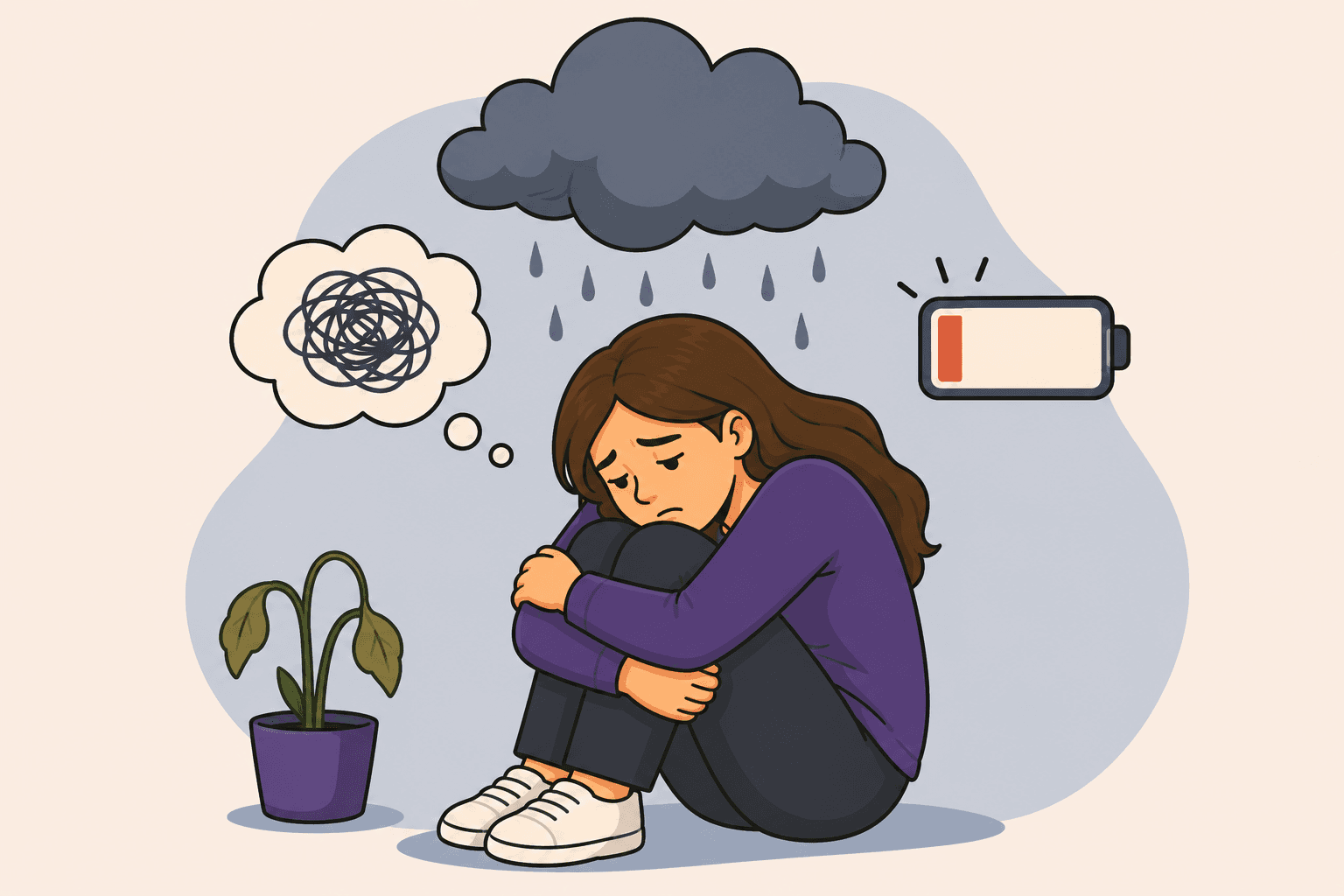 Depressão: entenda os sintomas, as causas e como buscar ajuda.