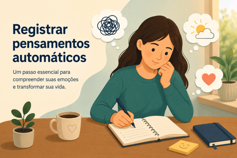 Por que registrar pensamentos automáticos pode transformar o tratamento psicológico?