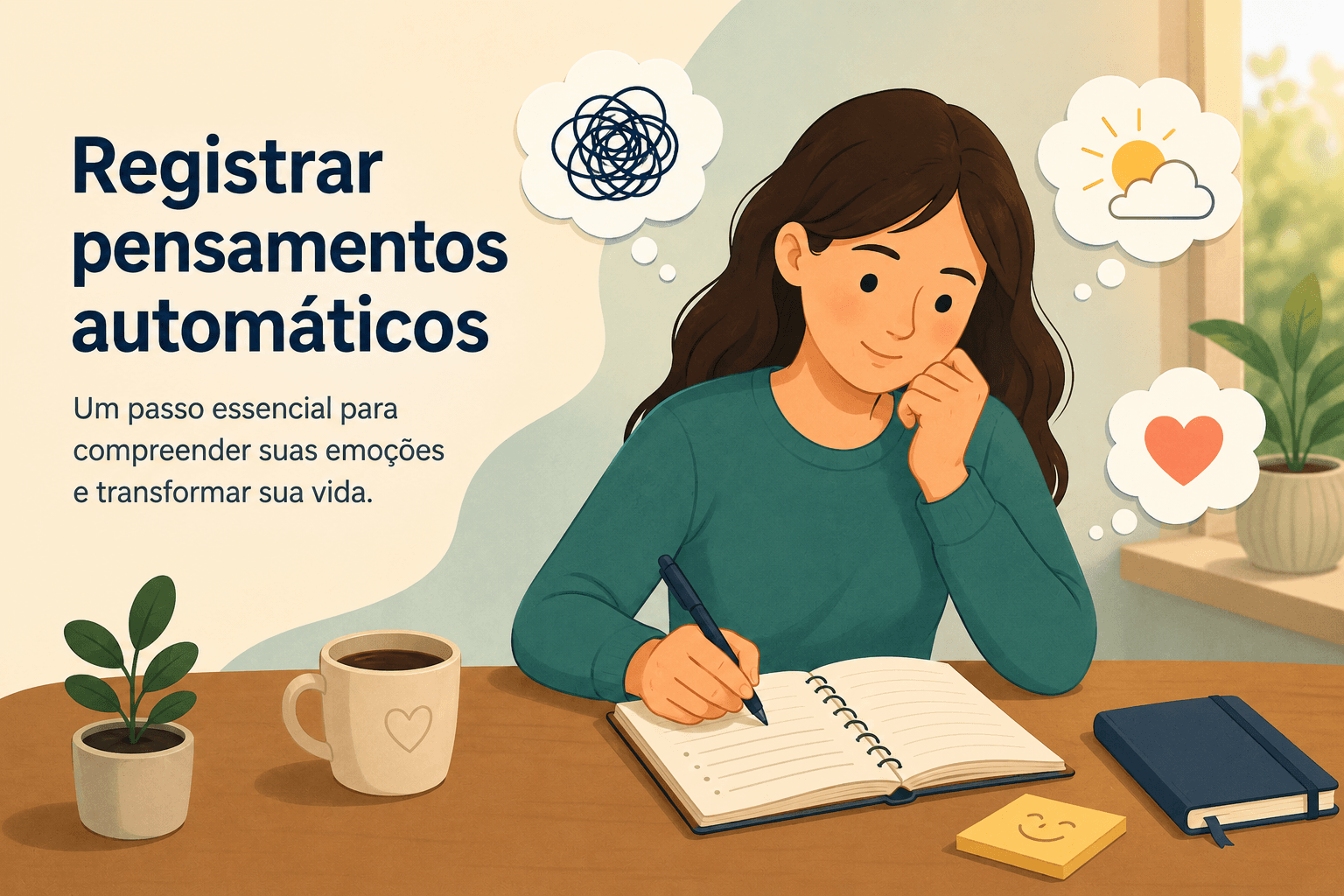 Por que registrar pensamentos automáticos pode transformar o tratamento psicológico?